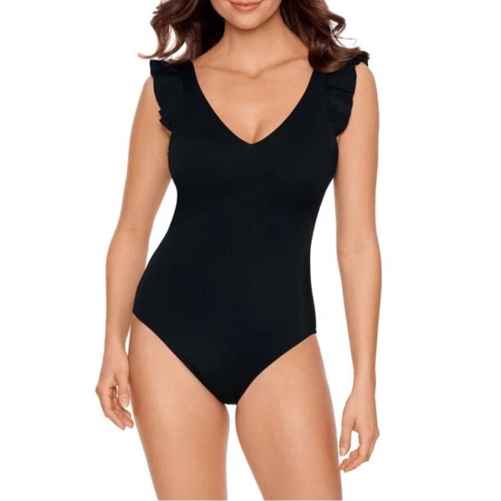 Time And Tru Ruffled One-Piece Bathing Suit - Picture 2 of 6